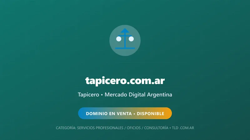 Identidad gráfica y activo digital para Tapicero en Argentina
